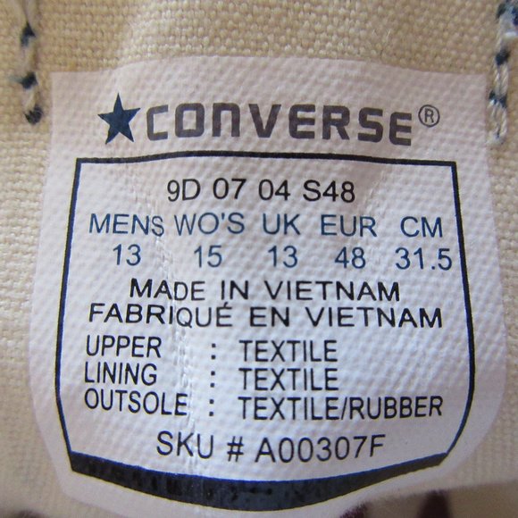 Converse All Star low cut sneakers. Mens size 13 - Picture 3 of 4